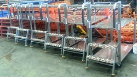 Order picking trolleys Custom fabricated order picking trolleys, Australia