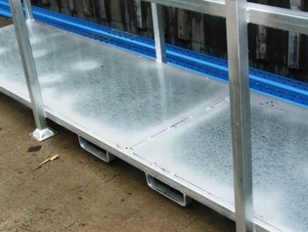 Custom fabricated galvanised frame