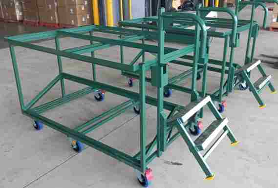 Custom industrial warehouse trolleys