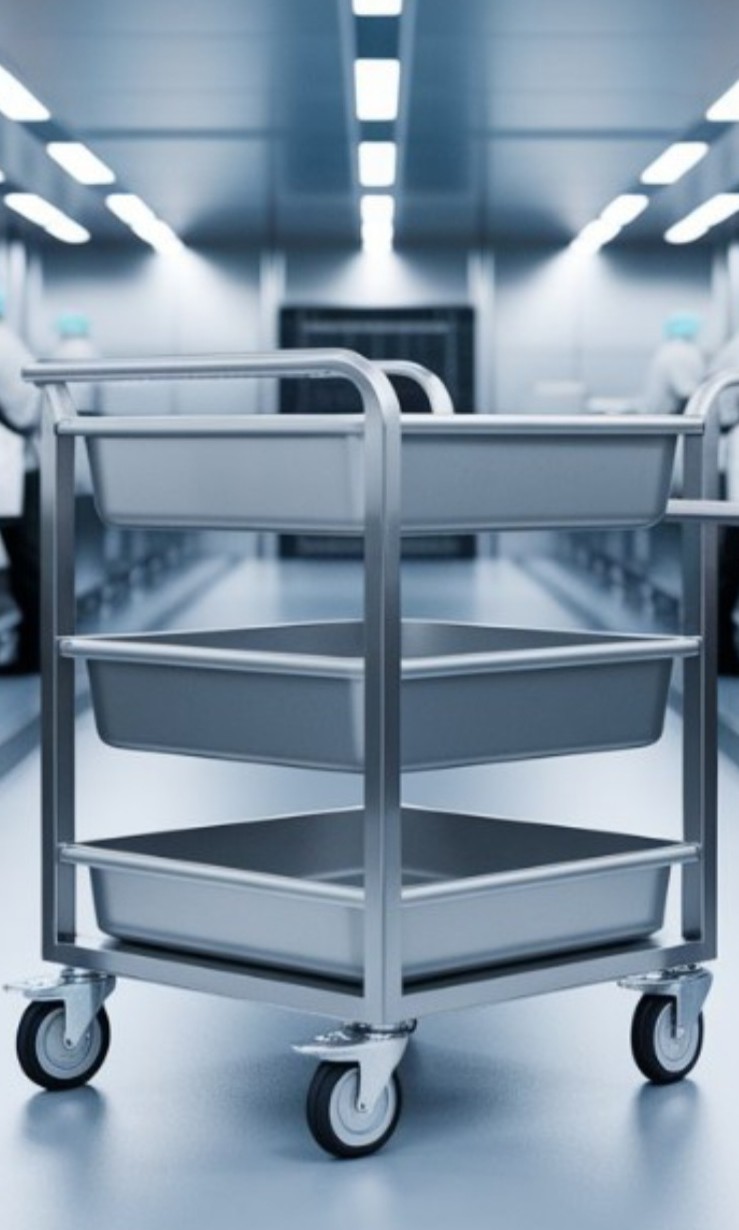 custom laboratory trolley